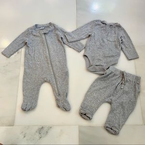 Soft Grey Old Navy Baby Bundle 0-3 Months